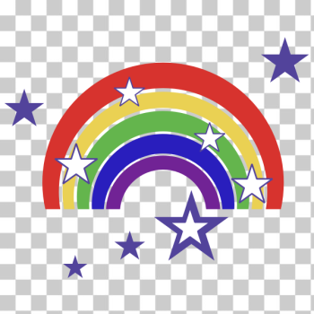 SVG Isolated Rainbow 5 SVG Isolated Rainbow 5