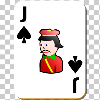 SVG Jack of spades playing card vector illustration SVG Jack of spades playing card vector illustration