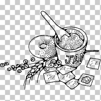 SVG Jam and crackers vector clip art SVG Jam and crackers vector clip art