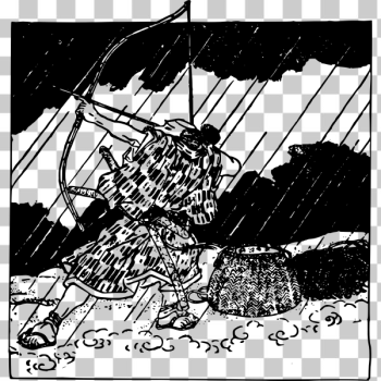 SVG Japanese archer vector illustration SVG Japanese archer vector illustration