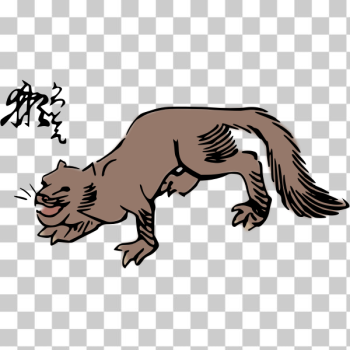 SVG japanese river otter SVG japanese river otter