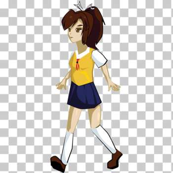 SVG Japanese teen walking SVG Japanese teen walking