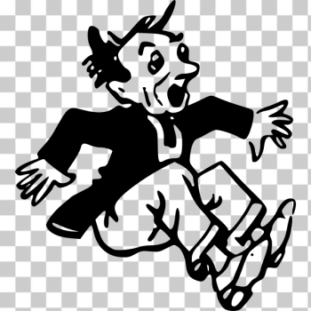 SVG Jumping man