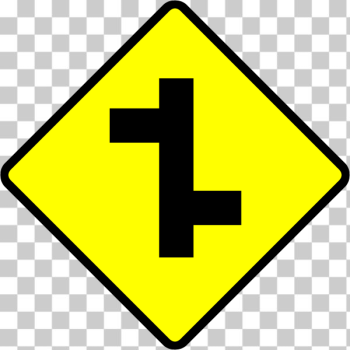 SVG Junction road sign vector image