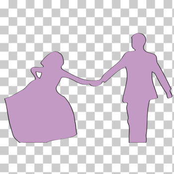 SVG Just married silhouette vector image