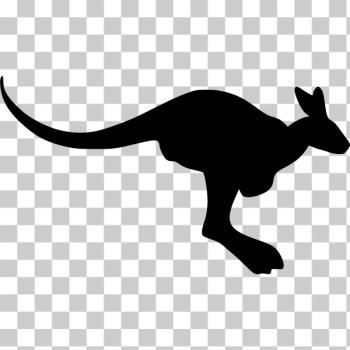 SVG Kangaroo silhouette SVG Kangaroo silhouette