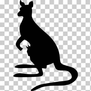 SVG Kangaroo silhouette image SVG Kangaroo silhouette image