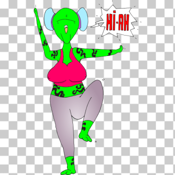 SVG Karate Alien SVG Karate Alien