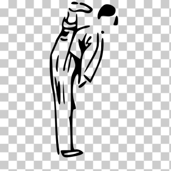 SVG Karate fighter silhouette vector