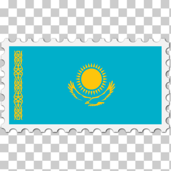 SVG Kazakhstan flag stamp SVG Kazakhstan flag stamp