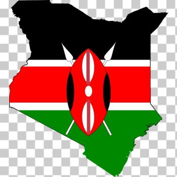 SVG Kenya map and flag SVG Kenya map and flag