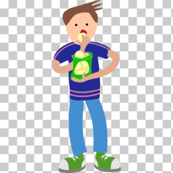 SVG Kid eating