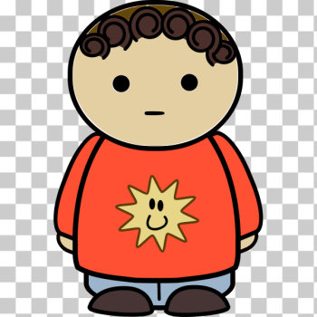 SVG Kid with curly hair SVG Kid with curly hair