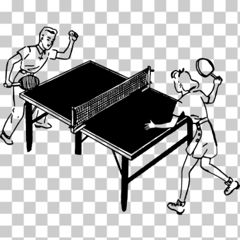 SVG Kids play table tennis SVG Kids play table tennis