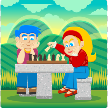 SVG Kids playing board game SVG Kids playing board game