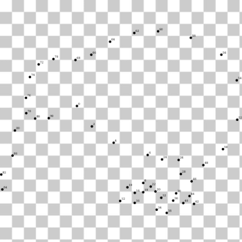 SVG Kiwi bird - connect the dots SVG Kiwi bird - connect the dots