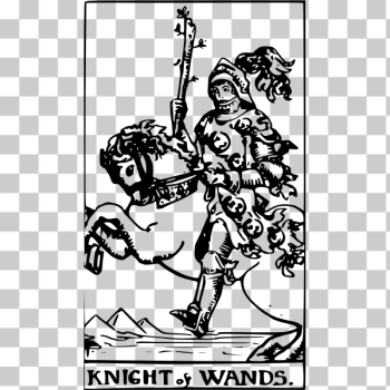 SVG Knight of wands tarot card SVG Knight of wands tarot card