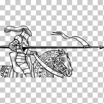 SVG Knight with lance SVG Knight with lance