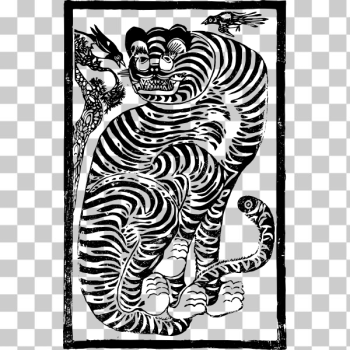 SVG korean folk art tiger SVG korean folk art tiger