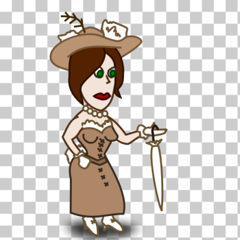 SVG Lady comic character vector image SVG Lady comic character vector image