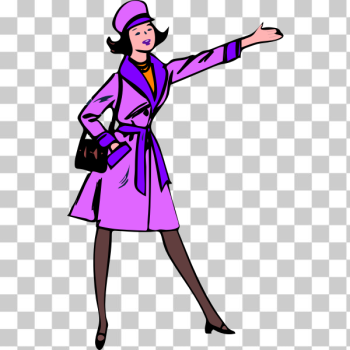 SVG Lady in violet SVG Lady in violet