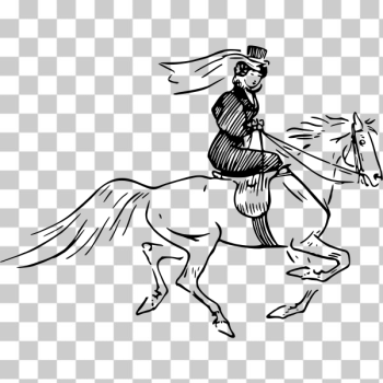SVG Lady on horseback illustration SVG Lady on horseback illustration
