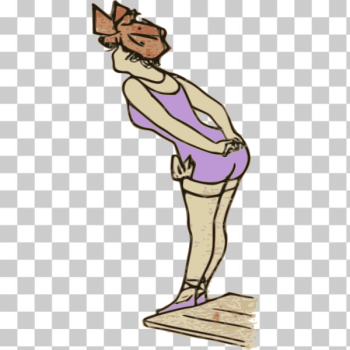 SVG Lady ready to jump SVG Lady ready to jump