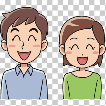 SVG Laughing cartoon couple SVG Laughing cartoon couple