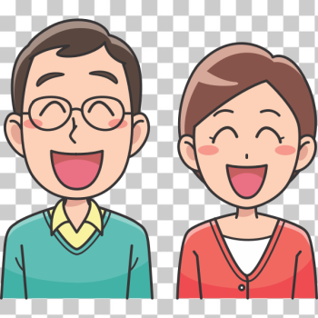 SVG Laughing couple
