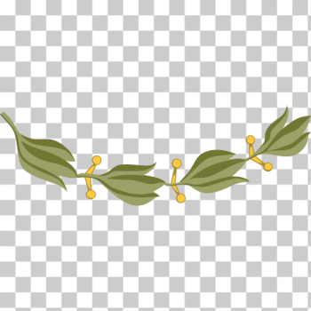 SVG Laurel branch with yellow berries SVG Laurel branch with yellow berries