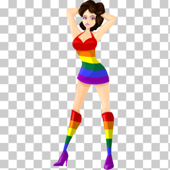 SVG LBGT colors on brunette SVG LBGT colors on brunette