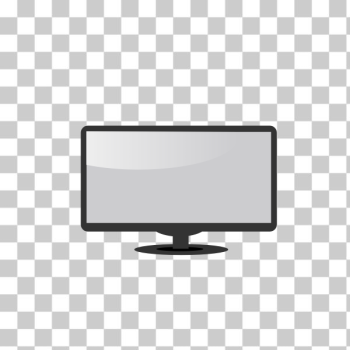 SVG LCD monitor vector drawing