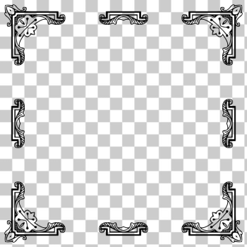 SVG Leafy corner frame