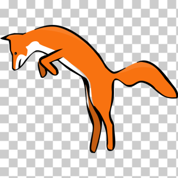 SVG Leaping Red Fox SVG Leaping Red Fox
