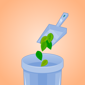 SVG Leaves into garbage SVG Leaves into garbage