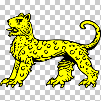 SVG leopard passant SVG leopard passant