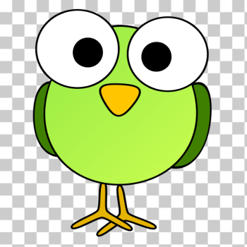 SVG Light green large eyed bird graphics SVG Light green large eyed bird graphics