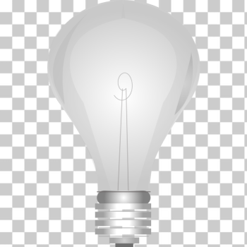 SVG Lightbulb Grayscale