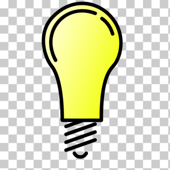 SVG Lightbulb ON vector image
