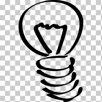 SVG Lightbulb vector clip art