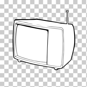 SVG Line-art TV set SVG Line-art TV set
