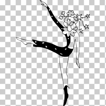 SVG Line drawing dancer SVG Line drawing dancer