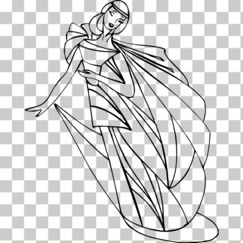 SVG Line drawing hoofer SVG Line drawing hoofer