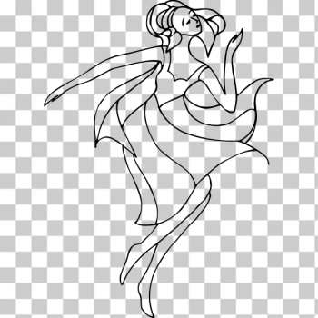 SVG Line drawing performer SVG Line drawing performer