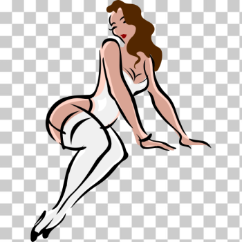 SVG Lingerie Model Light Brown White SVG Lingerie Model Light Brown White