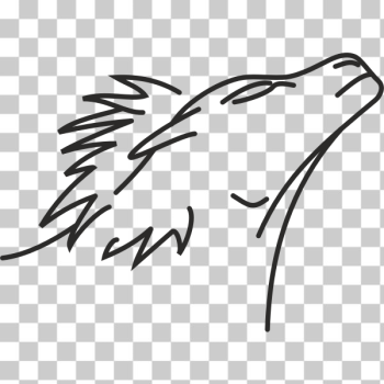 SVG Lion line drawing SVG Lion line drawing