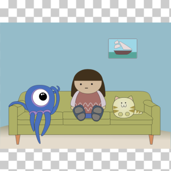 SVG Living room scene SVG Living room scene