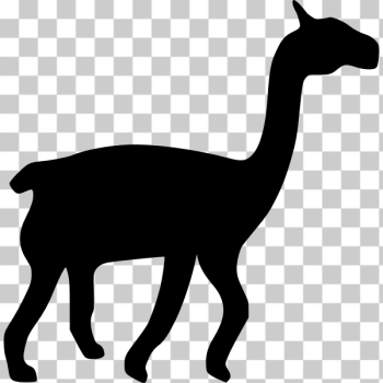 SVG Llama silhouette SVG Llama silhouette