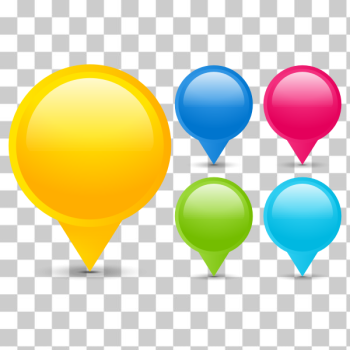 SVG Location pins selection vector image SVG Location pins selection vector image