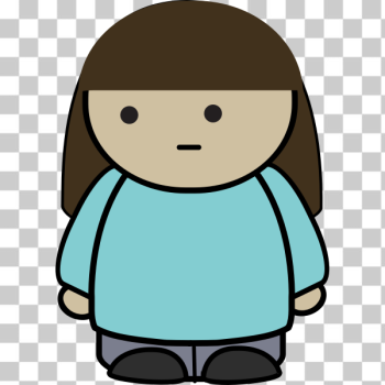 SVG Long-haired baby girl SVG Long-haired baby girl